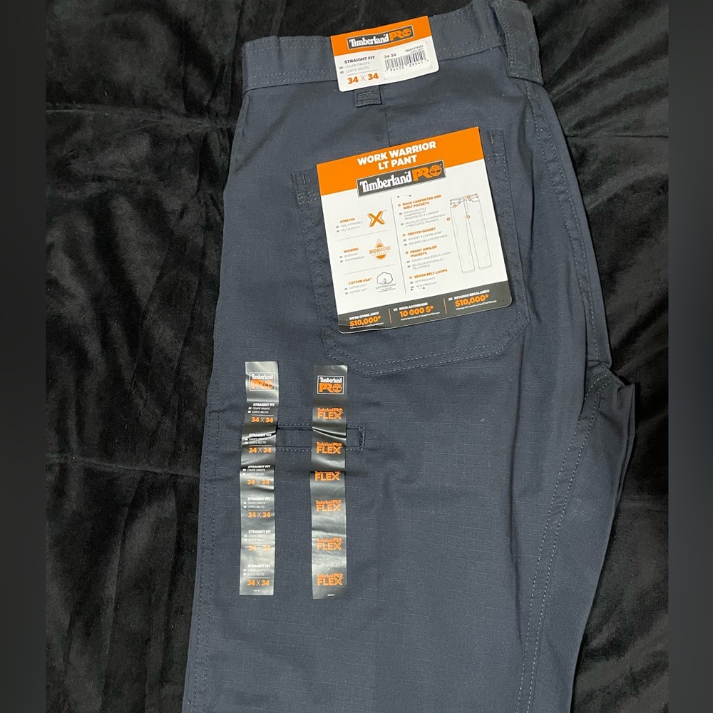 Men’s timberland pro work warrior LT pant straight fit size 34x34 brand new